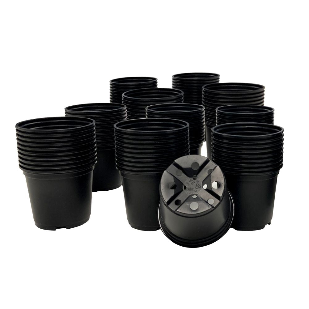 Recycled Plastic Plant Pots - Nursery Growing Pots - Garden Propagation - Value Packs