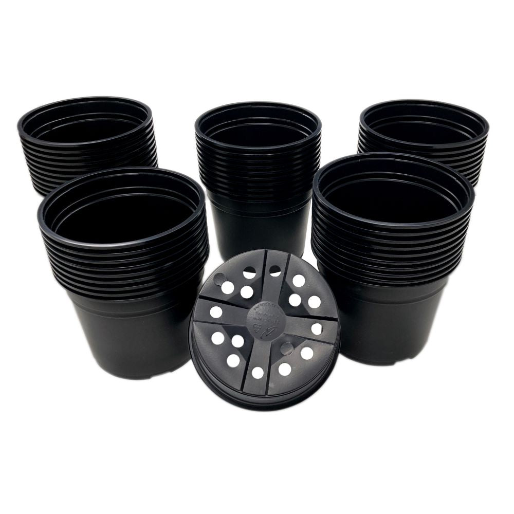 Recycled Plastic Plant Pots - Nursery Growing Pots - Garden Propagation - Value Packs