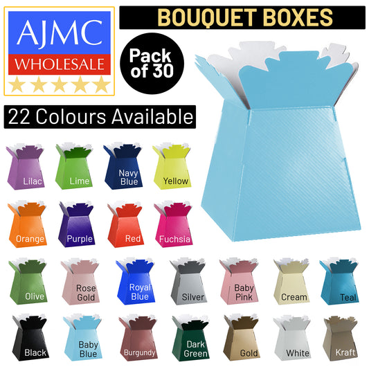 30x Paper Flower Bouquets Living Vases