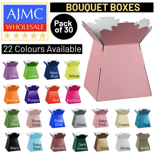 30x Paper Flower Bouquets Living Vases