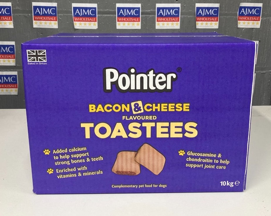 Pointer Bacon & Cheese Toastees 10Kg Dog Biscuits