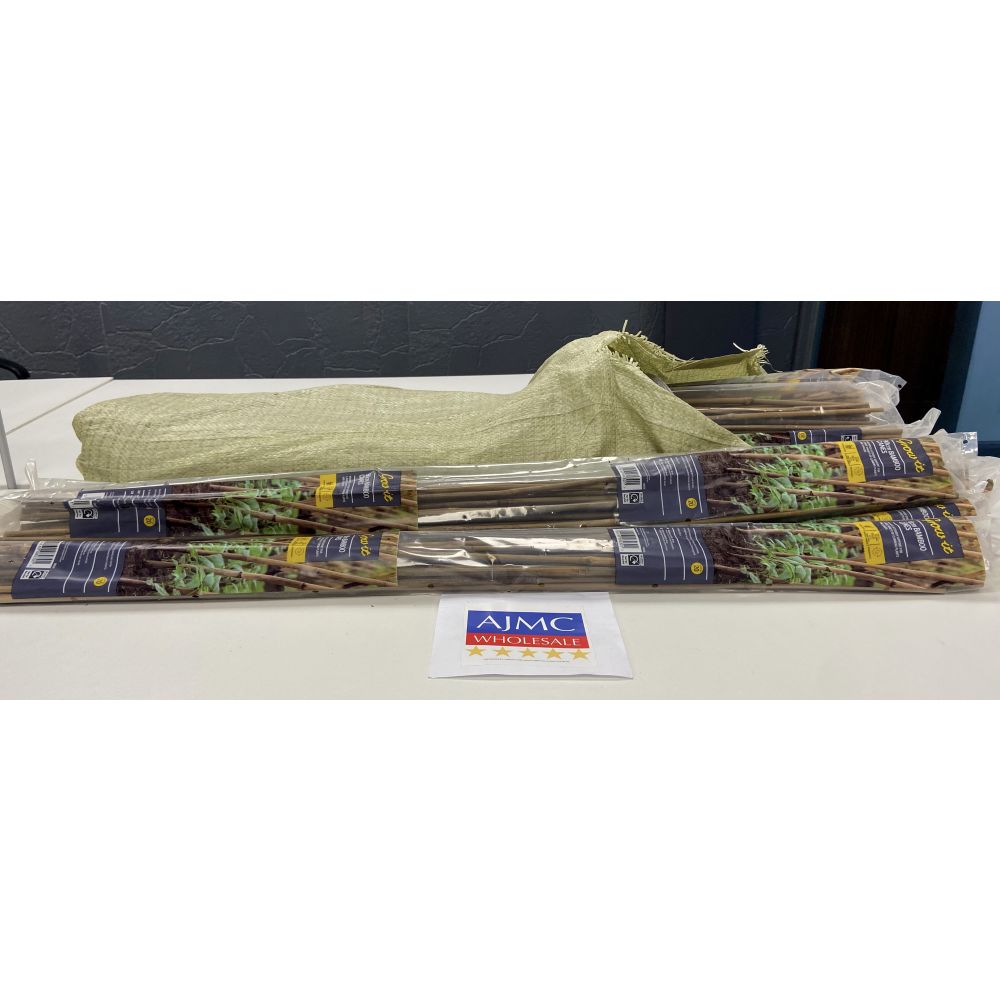 10x Garden Plant Support 90cm Bamboo Canes Bulk Bundle