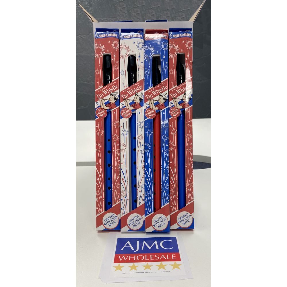 4x Traditional Tin Whistle