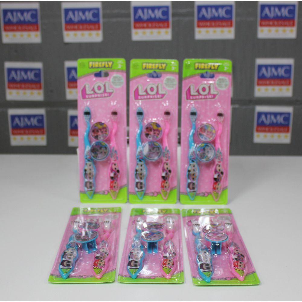 6x LOL Surprise Toddler Kids Toothbrush with Twin Travel Caps