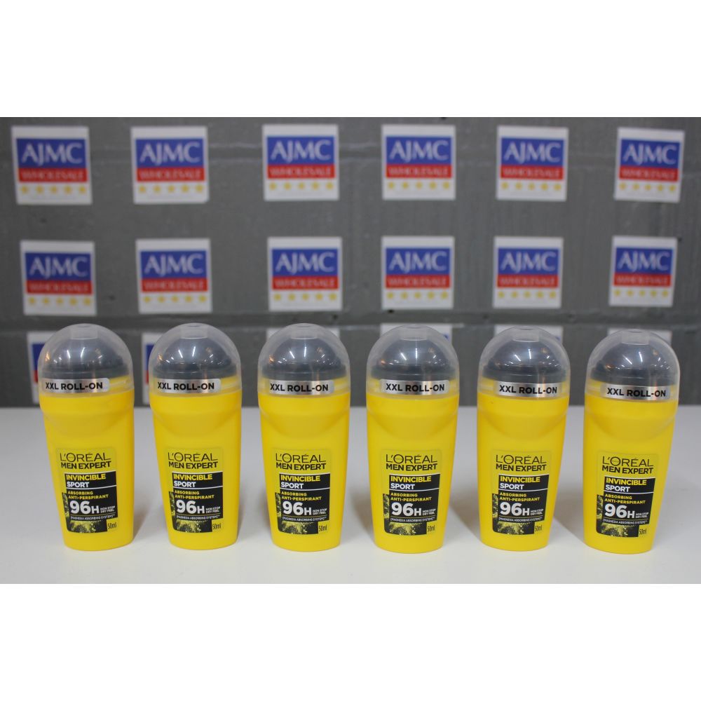 6x L'Oreal Men Expert Invincible Sport 96H Anti-Perspirant Deodorant