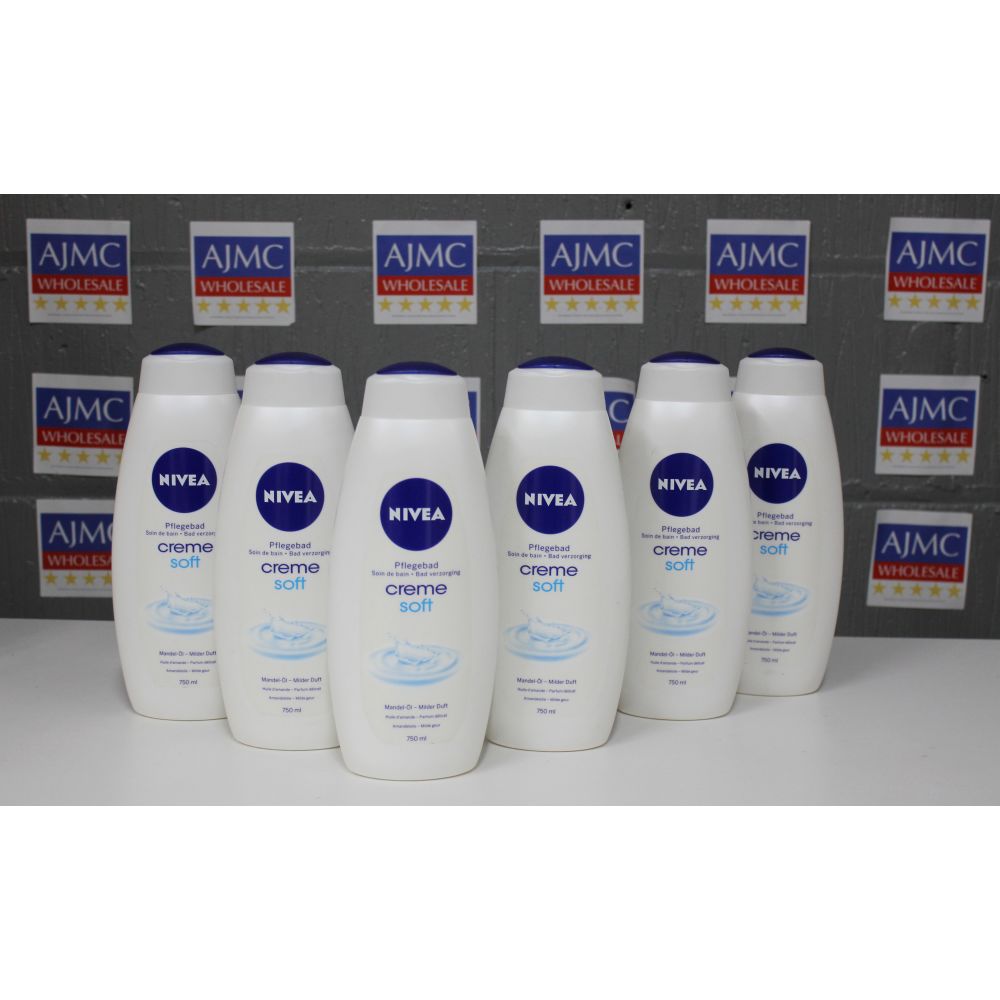 6x Nivea Bath Creme Soft – 750ml