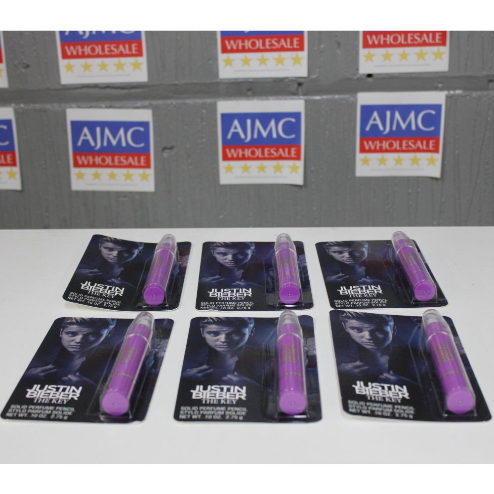 6x Justin Bieber The Key Solid Perfume Pencil, 2.75g