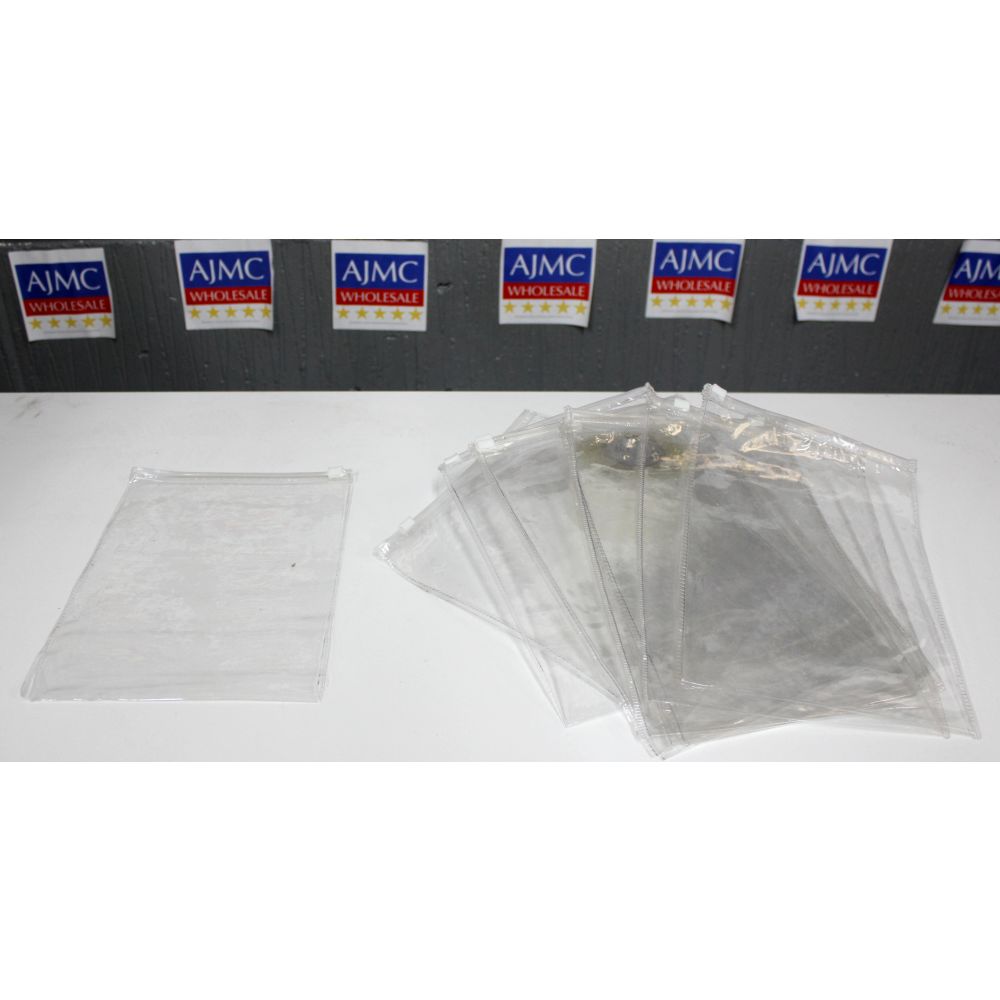 10x Clear PVC Zip Lock Seal Bags