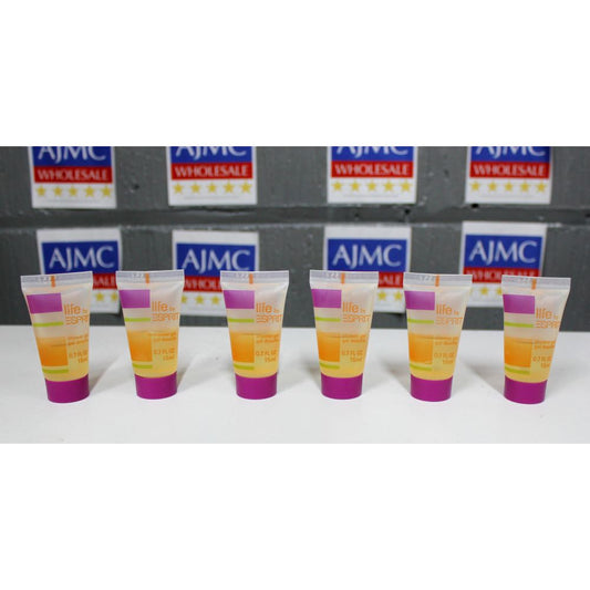 6x Esprit Life Shower Gel Travel Size Bath & Body Care, 15ml