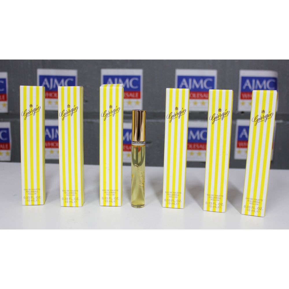 6x Giorgio Beverly Hills Eau De Toilette Rollerball Roll-on Fragrance - 10ml