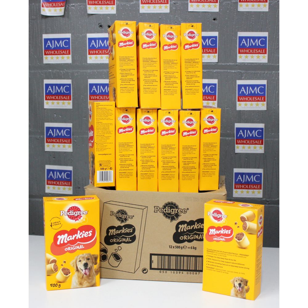 12x Pedigree Markies Original Dog Food Chews - 500g