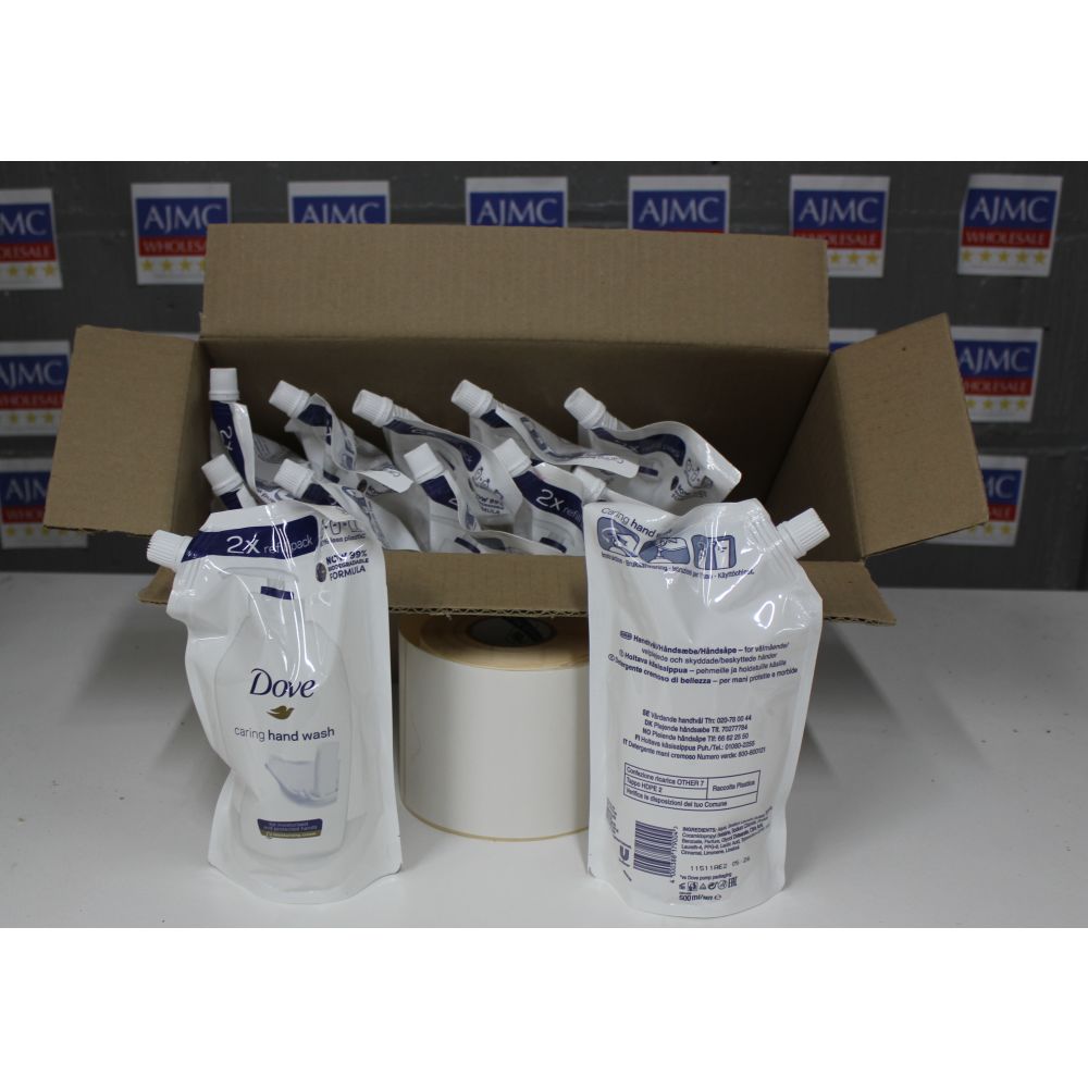 12x Dove 500ml Liquid Handwash Refill Original