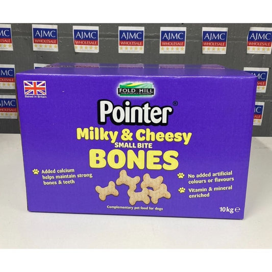 Pointer Milky Cheesy Small Bite Bones 10kg Dog Biscuits