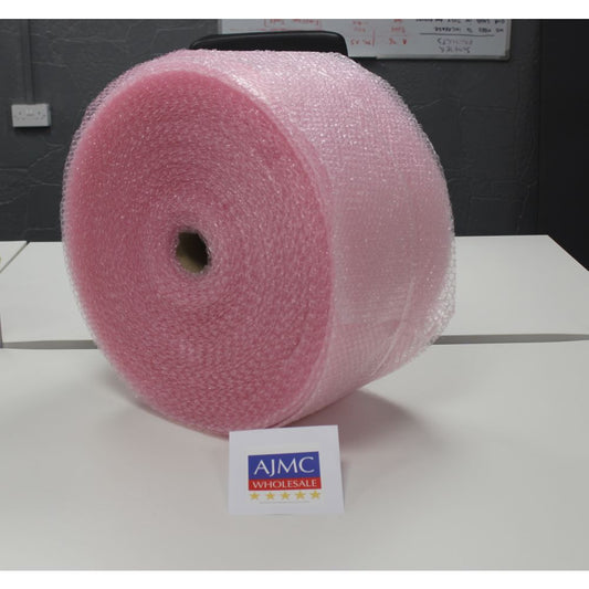 Bubble Wrap Antistatic Pink - 300mm x 100m Long Roll For Packaging, Shipping