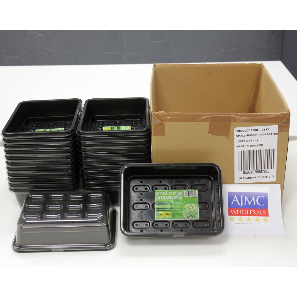 24x Small Budget Garden Seed Propagator - Black – AJMCWHOLESALE